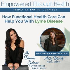 Empowered Through Health with Dianne Solano: How Functional Health Care Can Help You With Your Lyme Disease with Special Guest, Ashly Rhoads, MSN, CRNP 