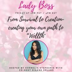 The Kornelia Stephanie Show: Lady Boss: From Survival to Creation- creating your own path to &ldquo;Wellth" with Dianne Solano